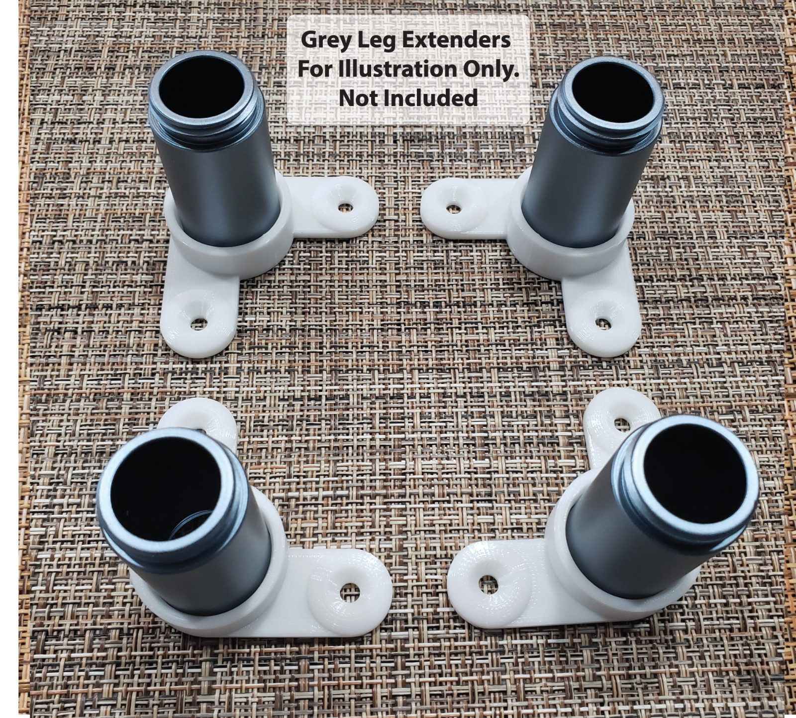 XTool D1 / D1 Pro Laser Foot Mounts (set of 4) + FREE spoil board grids