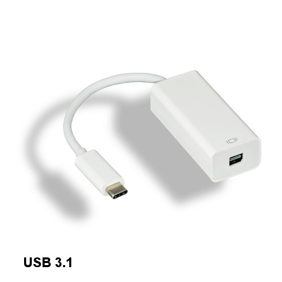 Kentek USB 3.1 Type C to Mini DisplayPort 4Kx2K Adapter MDP for PC TV Smartphone
