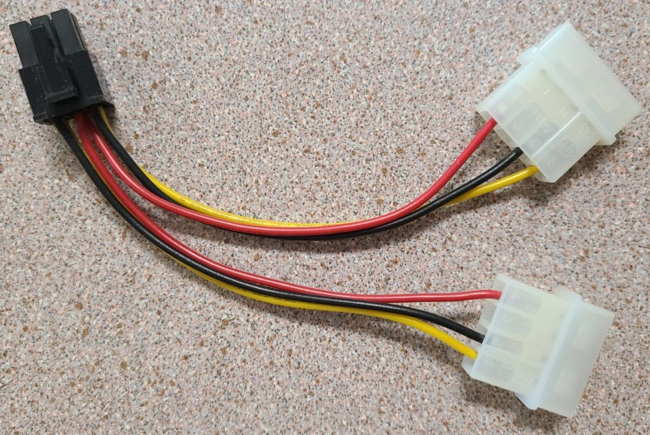 3 x Packs IDE Molex to 6Pin PCI Express PCI-E Video Card Power Adapter Cable