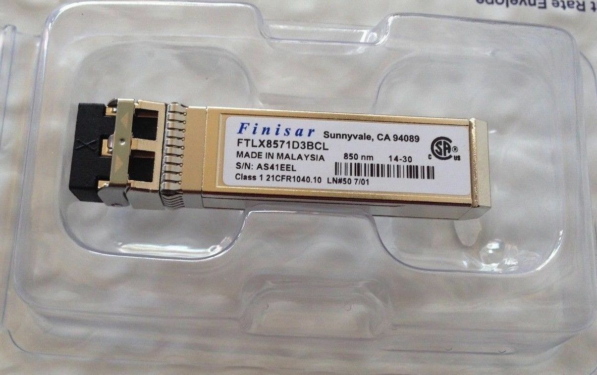 2x SFP-10GE-SR Finisar Sonicwall 01-SSC-9785 10G for NSA 6600 5600 4600 3600