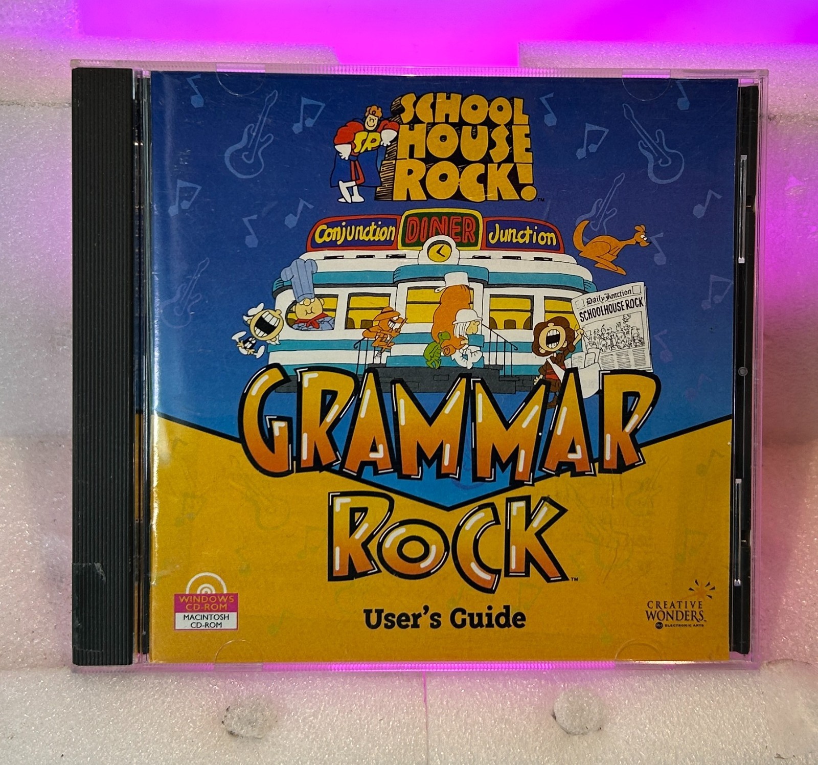 School House Rock Grammar Rock (CD-ROM, 1995) W/ Case, Tested