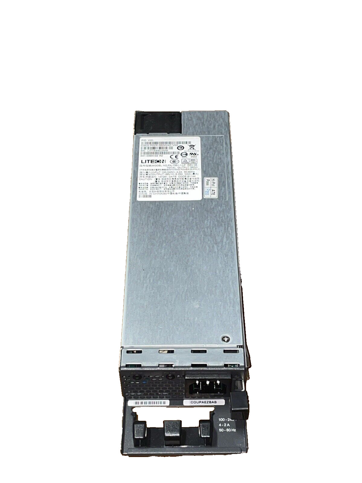 Cisco 341-0394-02 C3KX-PWR-350WAC V02 350WATT Power Supply