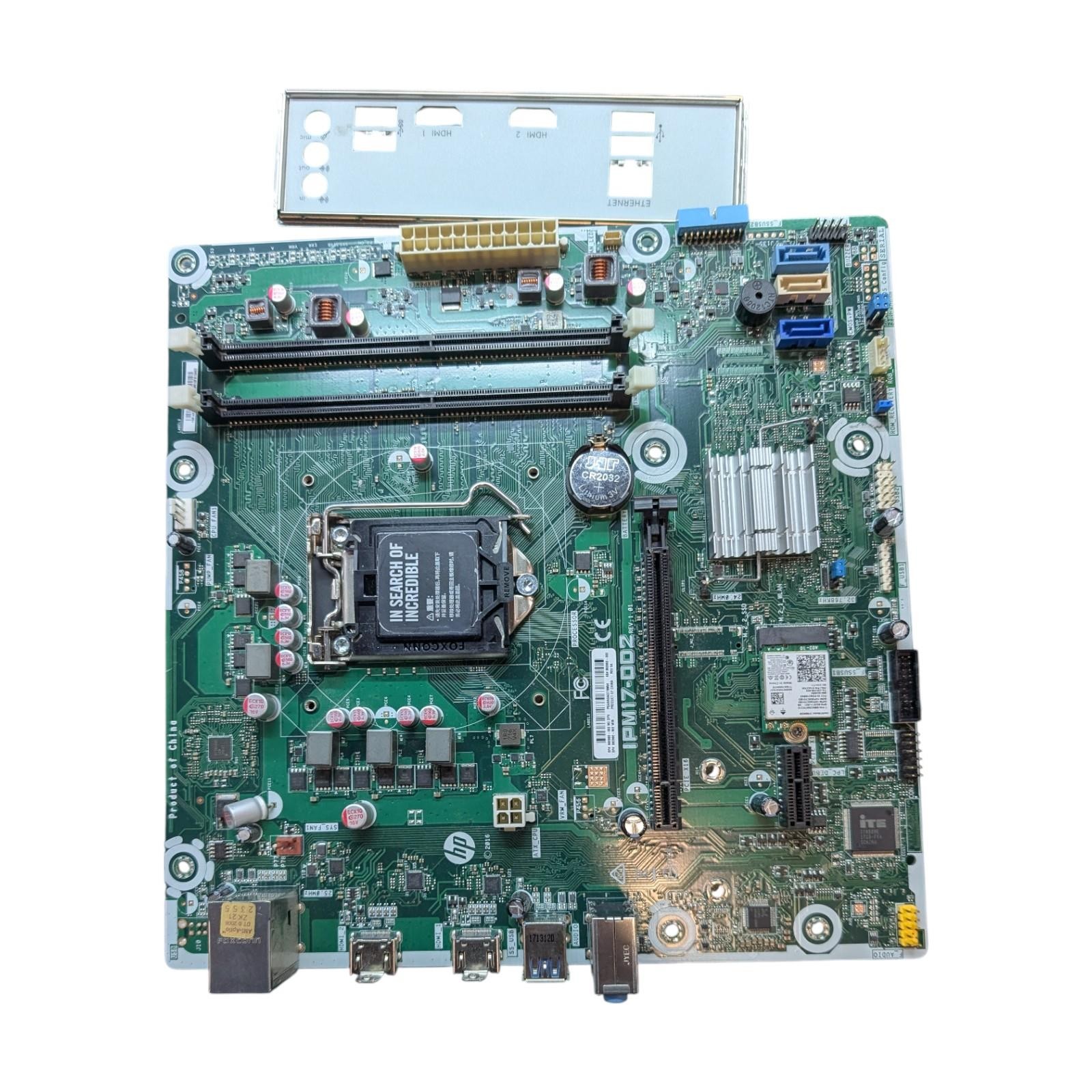 HP ENVY 750 LGA1151 DDR4 Motherboard 862992-002 - I/O Shield