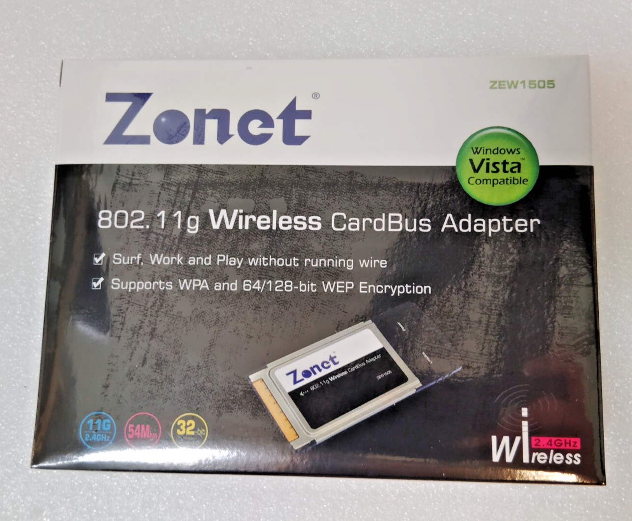 Zonet 802.11g Wireless Cardbus Adapter ZEW1505