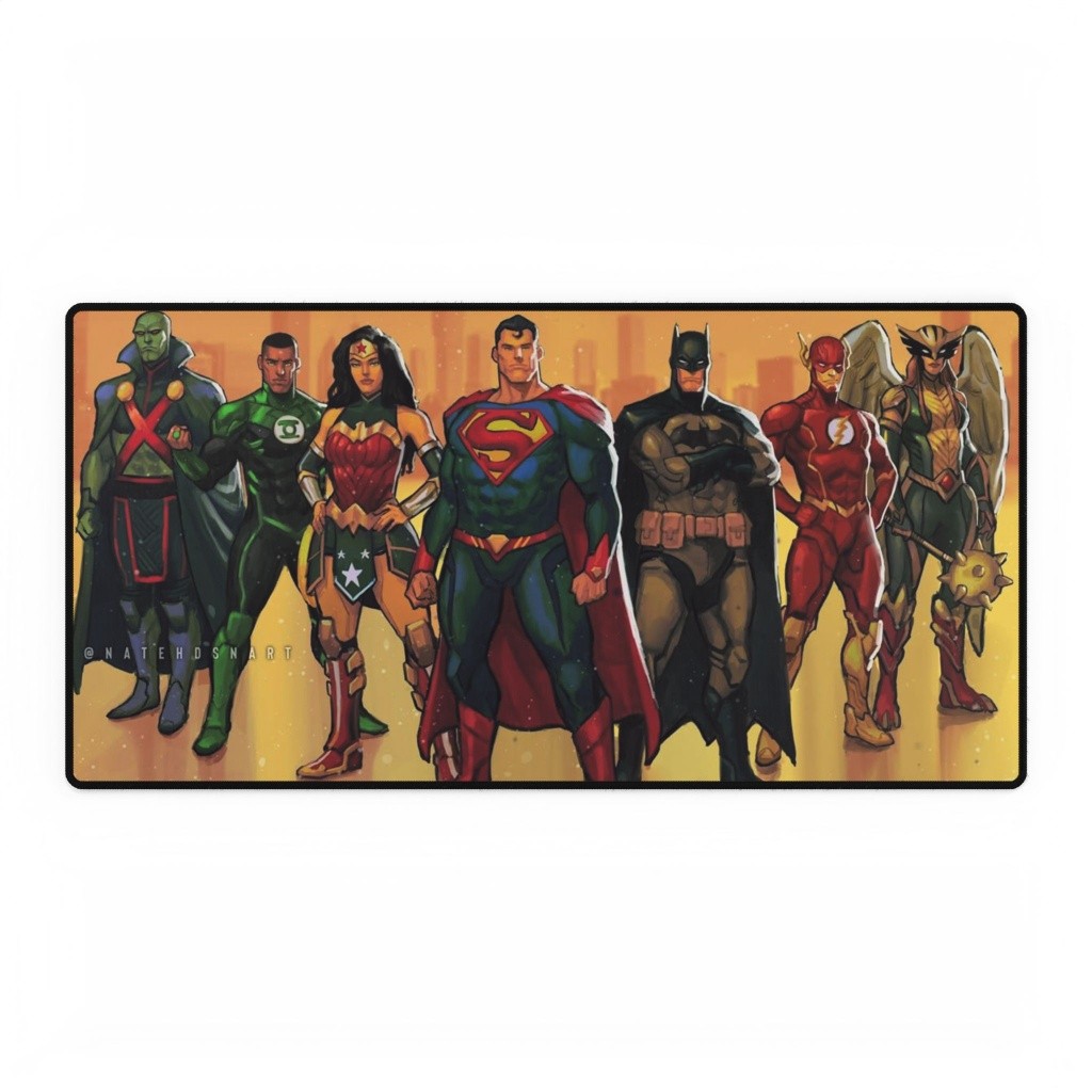 DC Comics Justice League Standing Movie Logo Mouse Pad Desk Mats