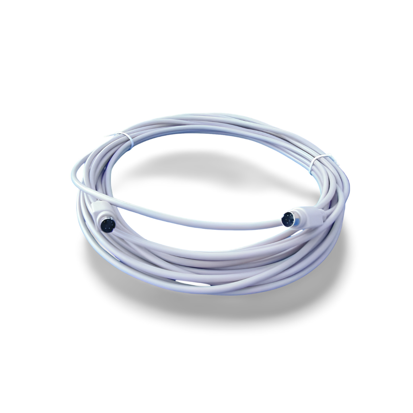 25ft Keyboard Mouse Cable Mini DIN6 Male to Male PS2 - Beige
