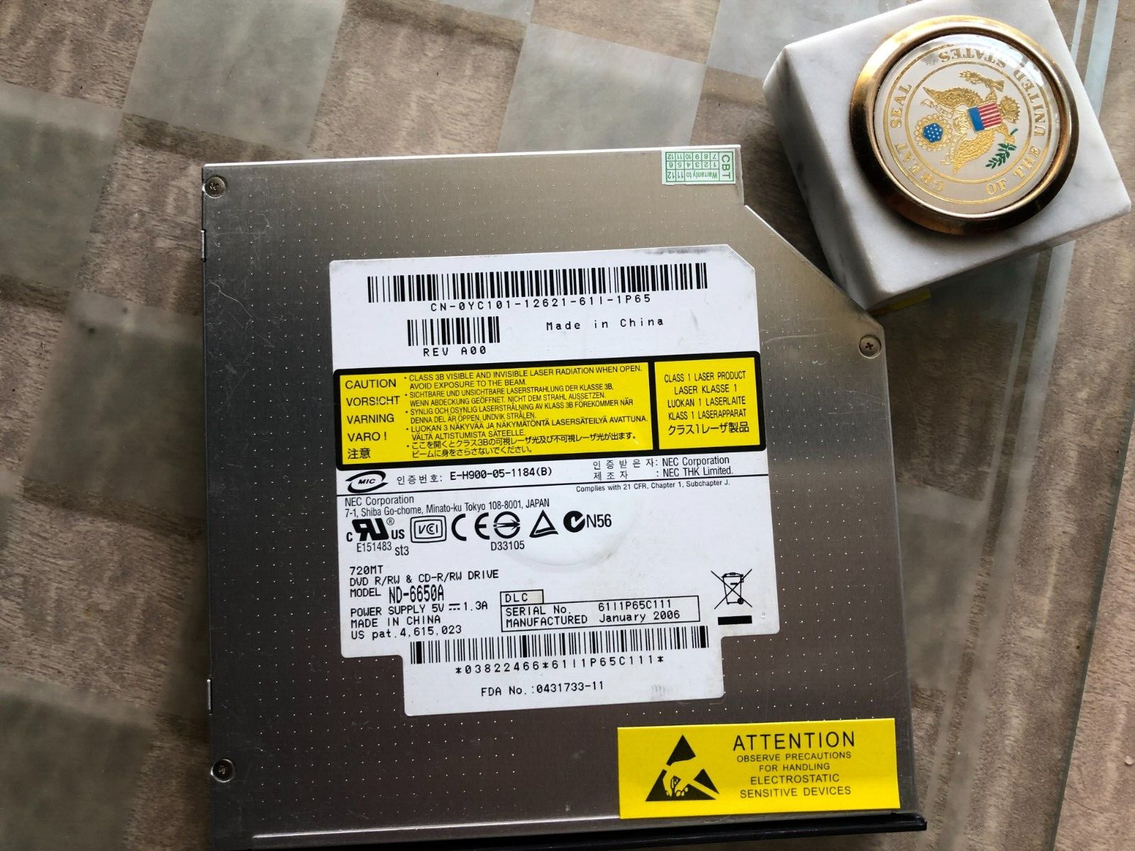 New Dell NEC ND-6500A ND-6650A CD/DVD Burner Writer Drive