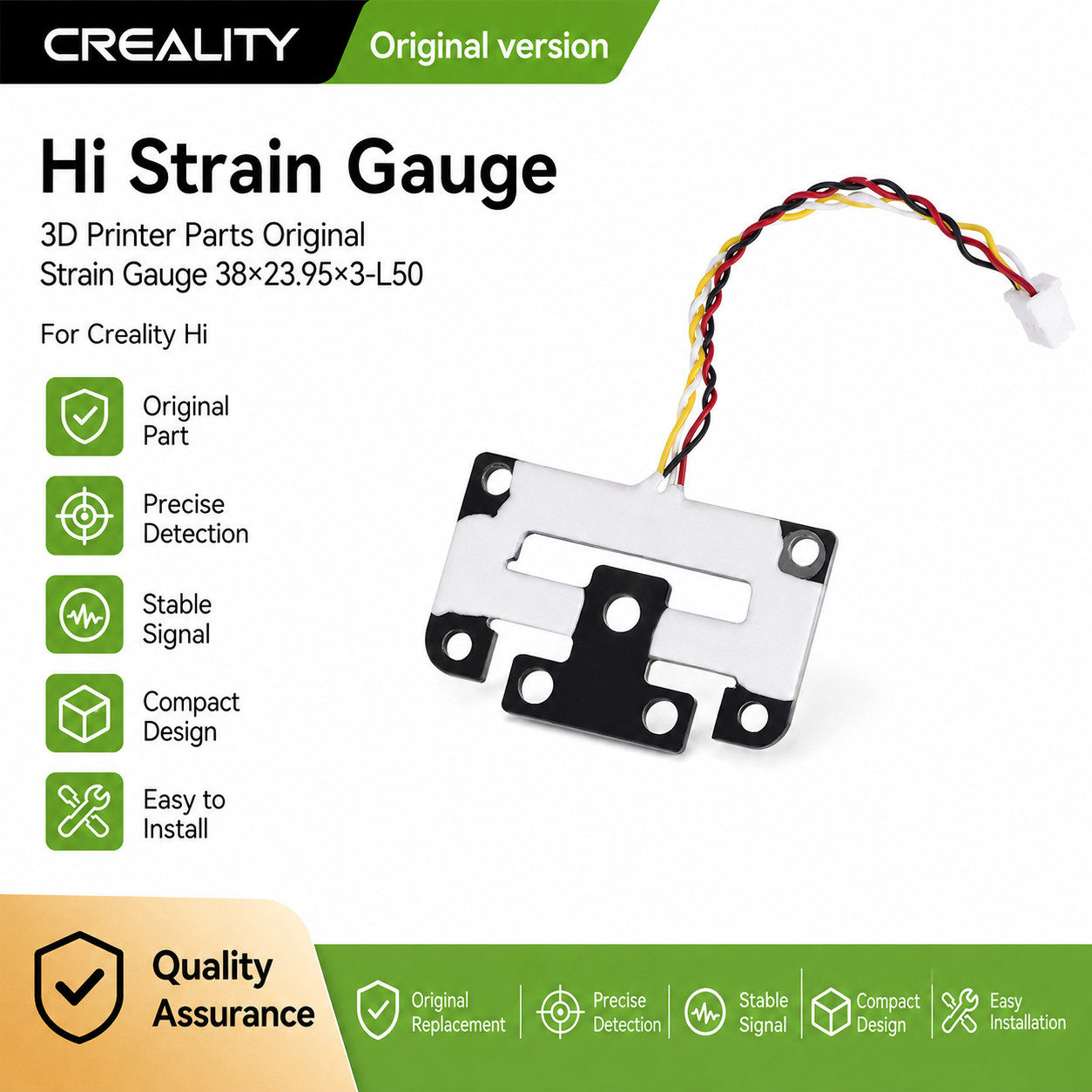 Creality Hi Strain Gauge 3D Printer Parts Original Strain Gauge_38×23.95×3_L50 