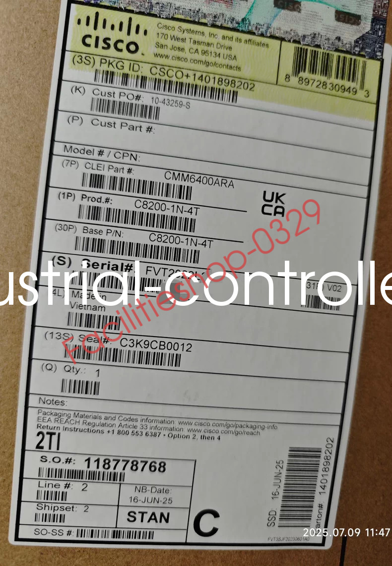 New Cisco C8200-1N-4T Catalyst Router Fast Delivery Fast Ship DHL/FedEx