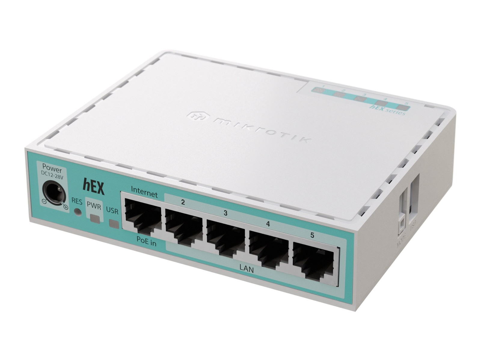MikroTik Router E50UG hEX Refresh Router 1Gbps 5-Port HTTPS Ethernet USB 2.0