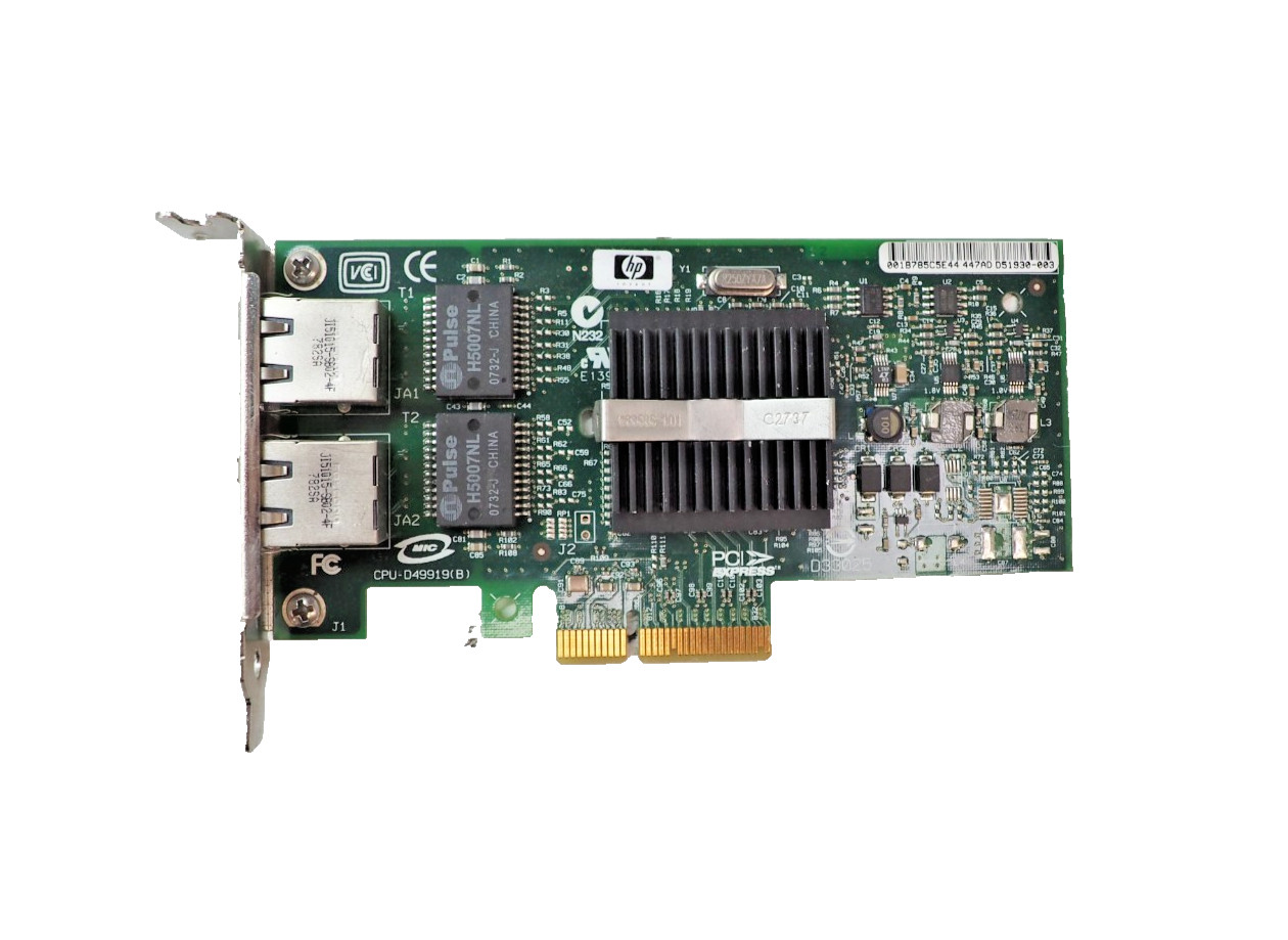 HP NC360T 412651-001 PCI-E Dual Port Ethernet Adapter Low Profile