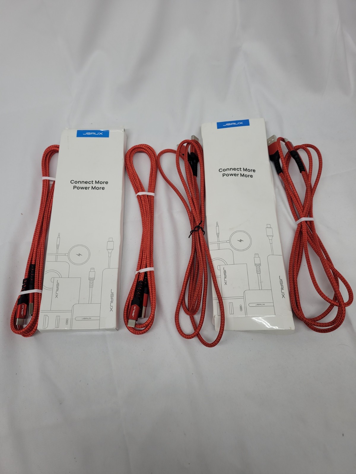 Lot Of 2 Jsaux USB C to USB A Cable [2-Pack 6.6FT] Type C Fast Charging-CC0011