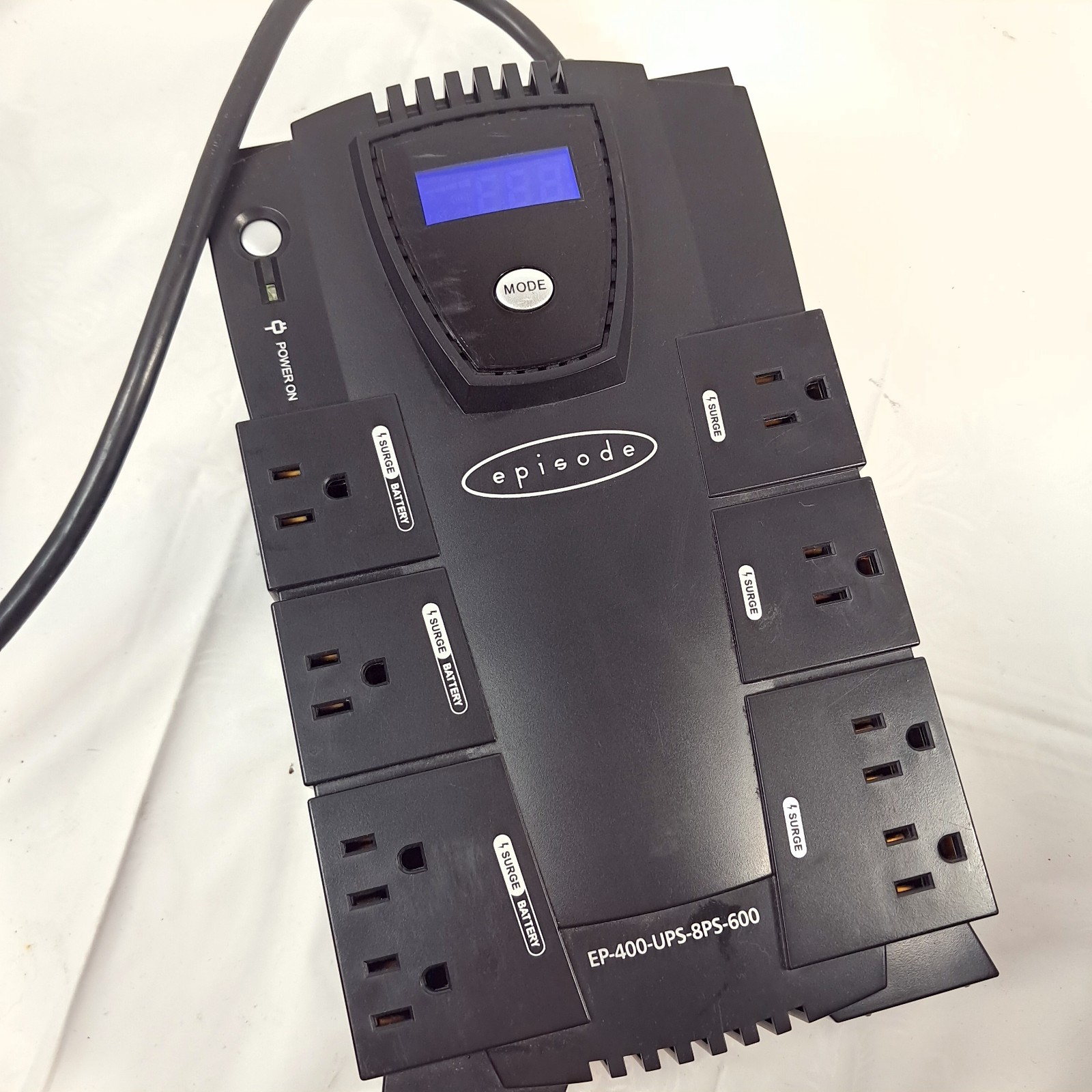 Episode Surge 8-Outlet Stand Alone UP EP-400-UPS-8PS-600 power strip NO Battery