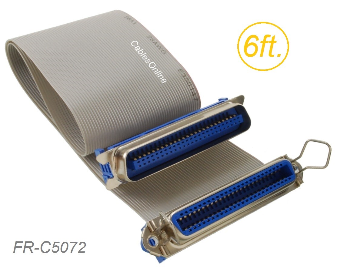6ft. CN50 50-Pin Female to CN50 50-Pin Male Extension Ribbon Cable