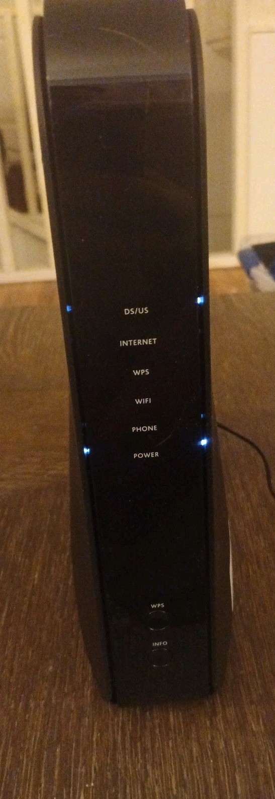 Altice Cable Modem Router Combo KNC8CHC3108 Black Wireless 4 LAN Ports A3