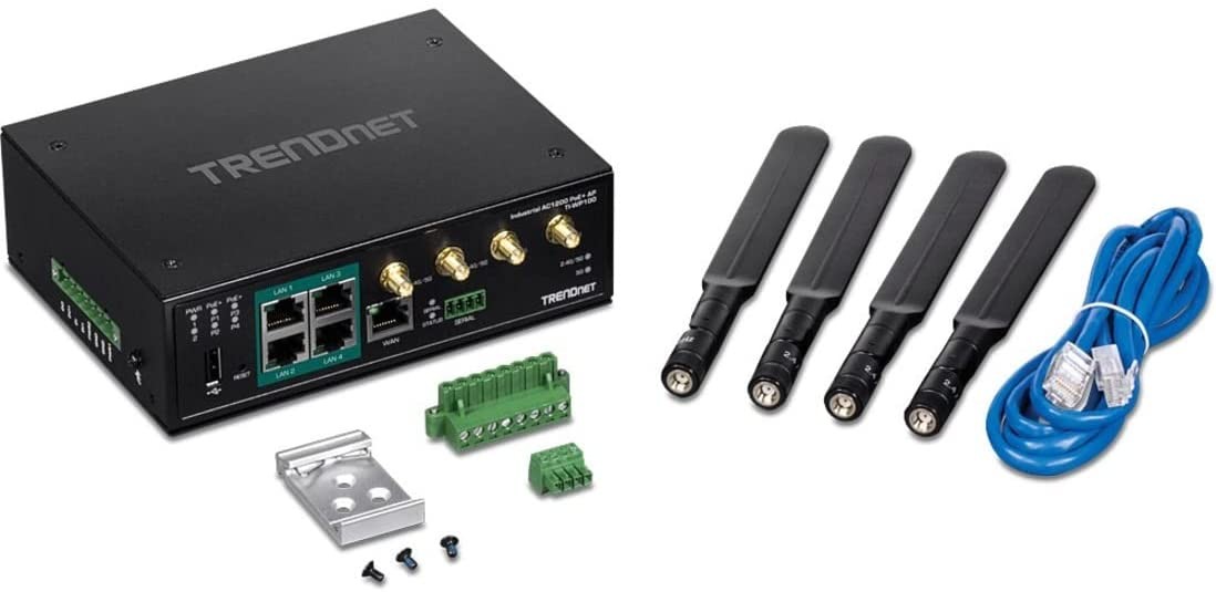 TRENDnet TI-WP100 Wi-Fi 5 IEEE 802.11ac Ethernet Wireless Router (TIWP100)