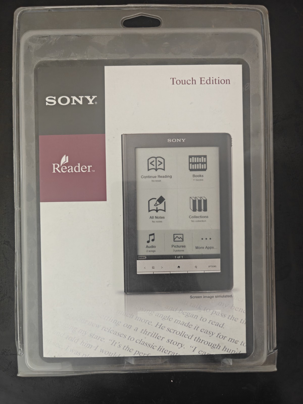 Sony PRS-600 Digital Book Reader 6-inch Touch Edition Pocket