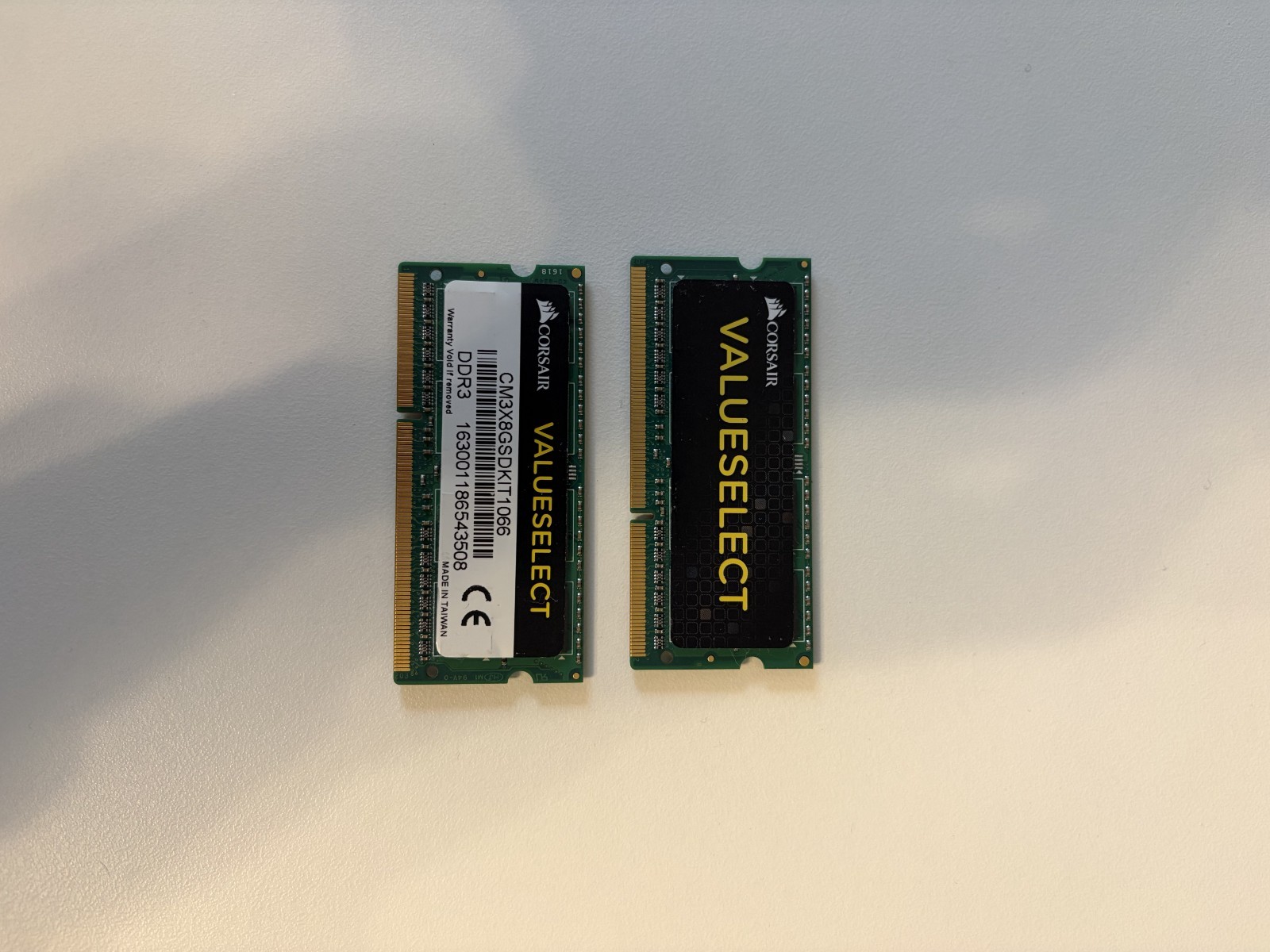 Corsair Valueselect 1066 ddr3 sodimm
