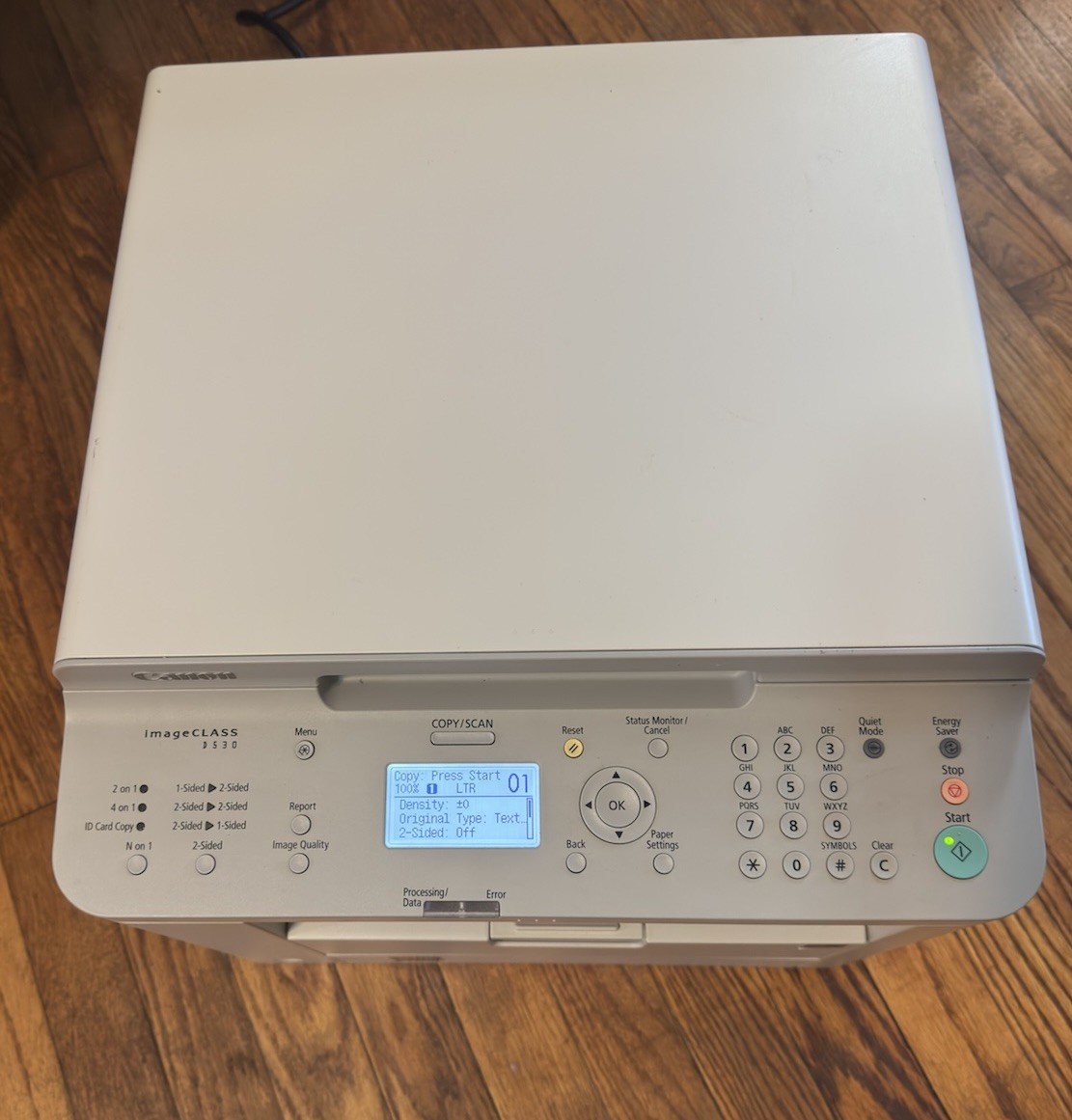 Canon ImageCLASS D530 Monochrome Laser Printer, Copier – Page Count 2194, Tested