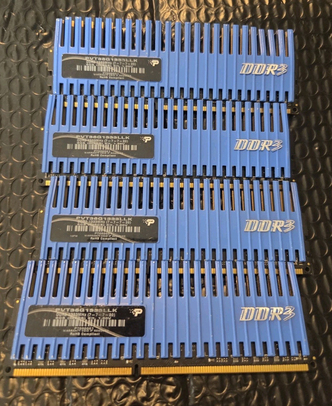 Patriot Viper 8GB (4 x 2GB) DDR3 1333 RAM PVT36G1333LLK