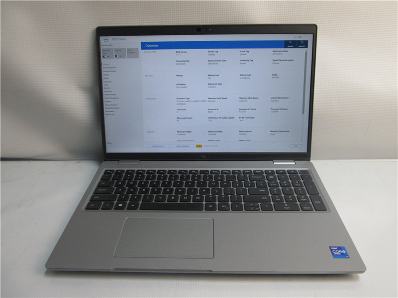 Dell Precision 3560 Laptop i7-1185G7 4.8GHz 16GB Win11 COA No SSD Grade C