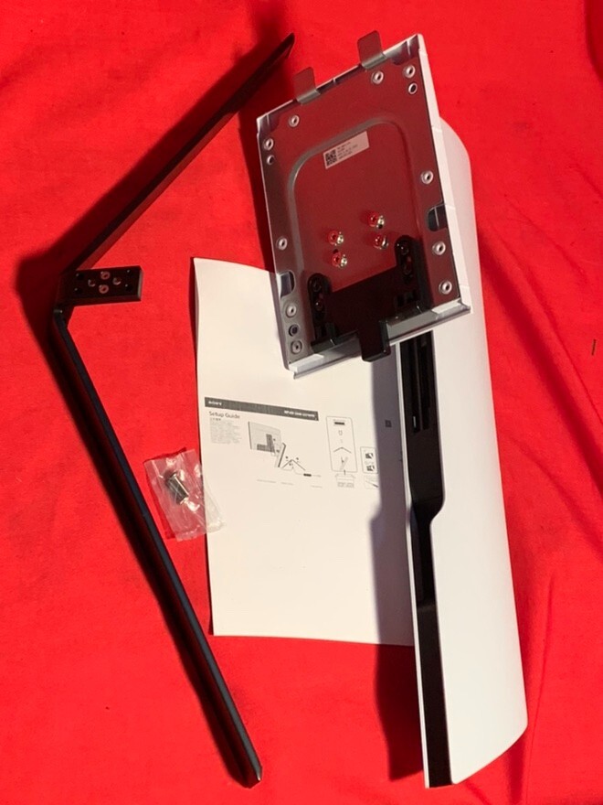 Sony OEM Stand Leg w/Screws & Guide for SDM-U27M90 SDM-F27M30 INZONE Monitor
