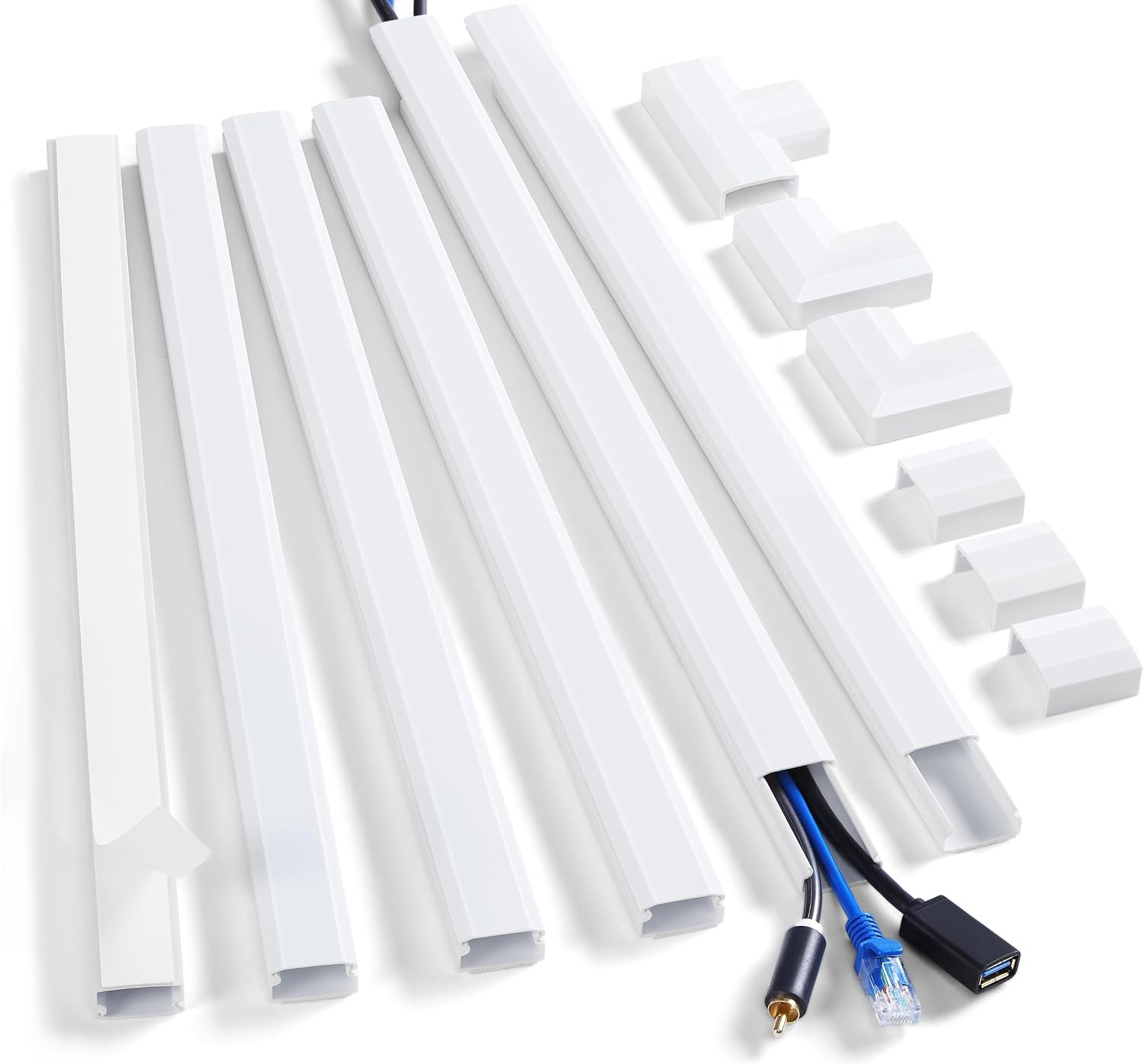 Cord Hider Wall Kit, 87In Cord Cover Wall Mounted TV, Wire Covers