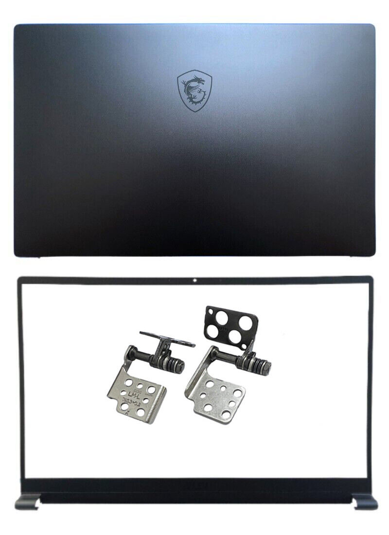 For MSI Prestige15 P15 MS-16S3 MS-16S6 Top LCD Back Cover+Front Bezel+Hinges(LR)