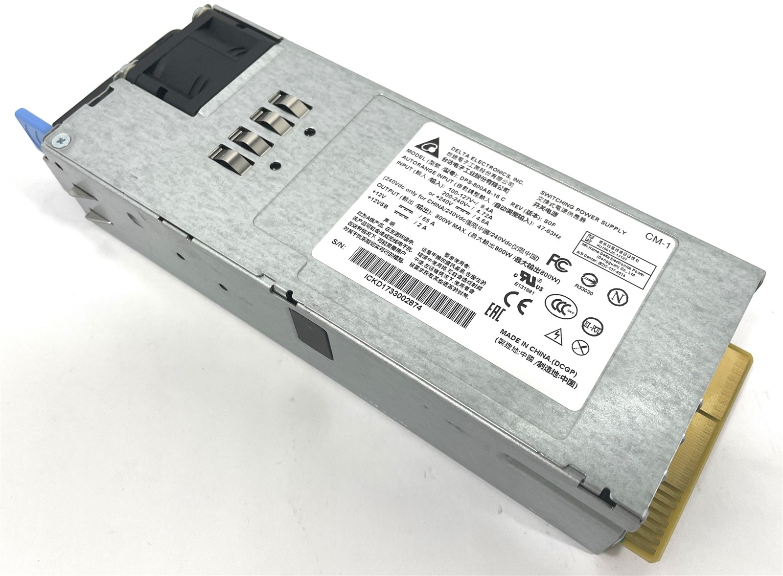 LOT OF 2 Delta Electronics DPS-800AB-16 C 800W Switching Power Supply Module