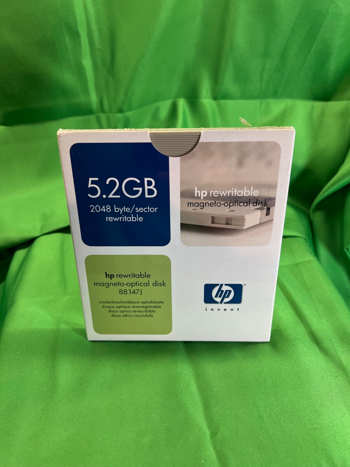 HP 88147J 5.2 GB Rewritable 2048 B/S MO Optical Disk - Media, New sealed