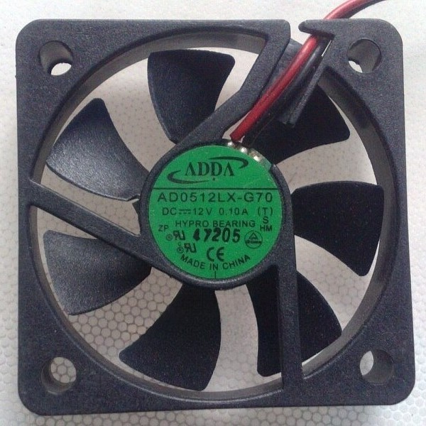 One for ADDA AD0512LX-G70 DC 12V 0.10A Server Cooling Fan 2-wire 50*50*10mm