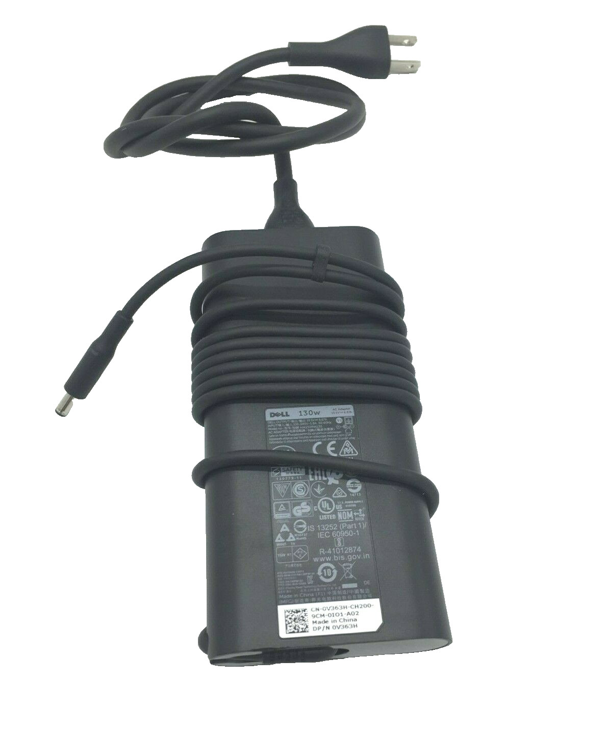 Dell 130W 19.5V 6.67A AC Adapter laptop Charger XPS 15 9560 9570 9550 micro tip