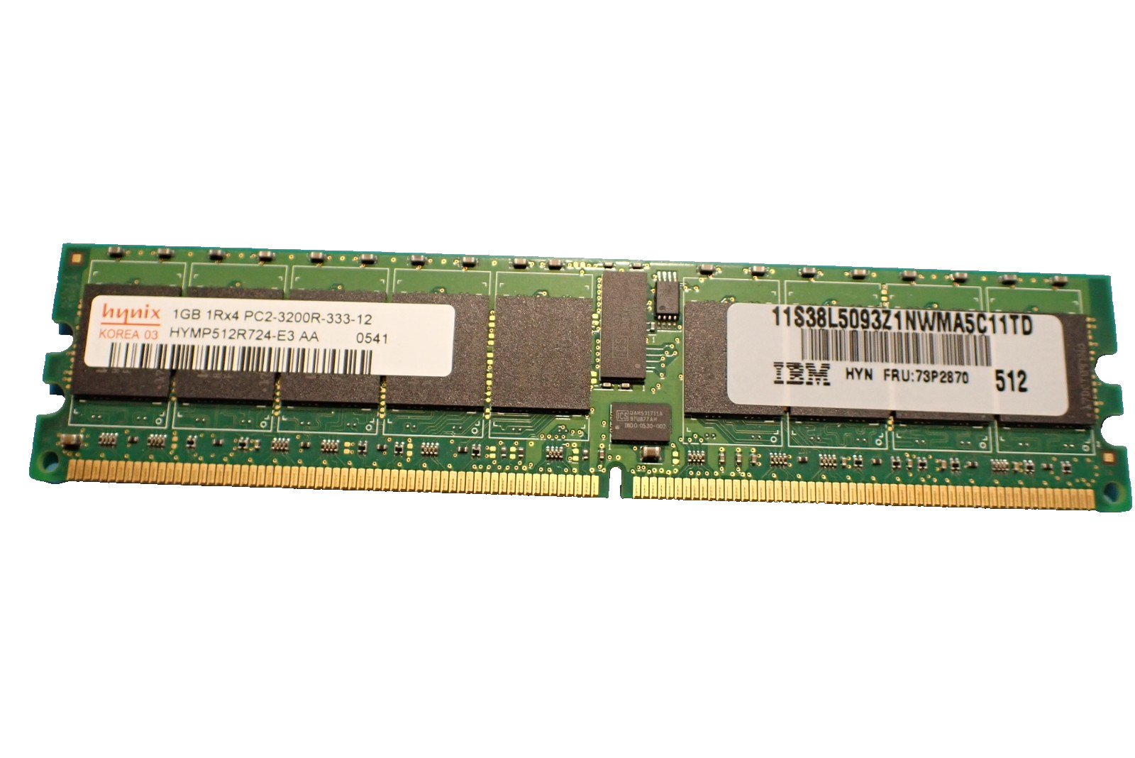 Lot of 8 IBM Hynix 73P2870 1GB RDIMM 240-Pin High-Performance Memory Ram Module