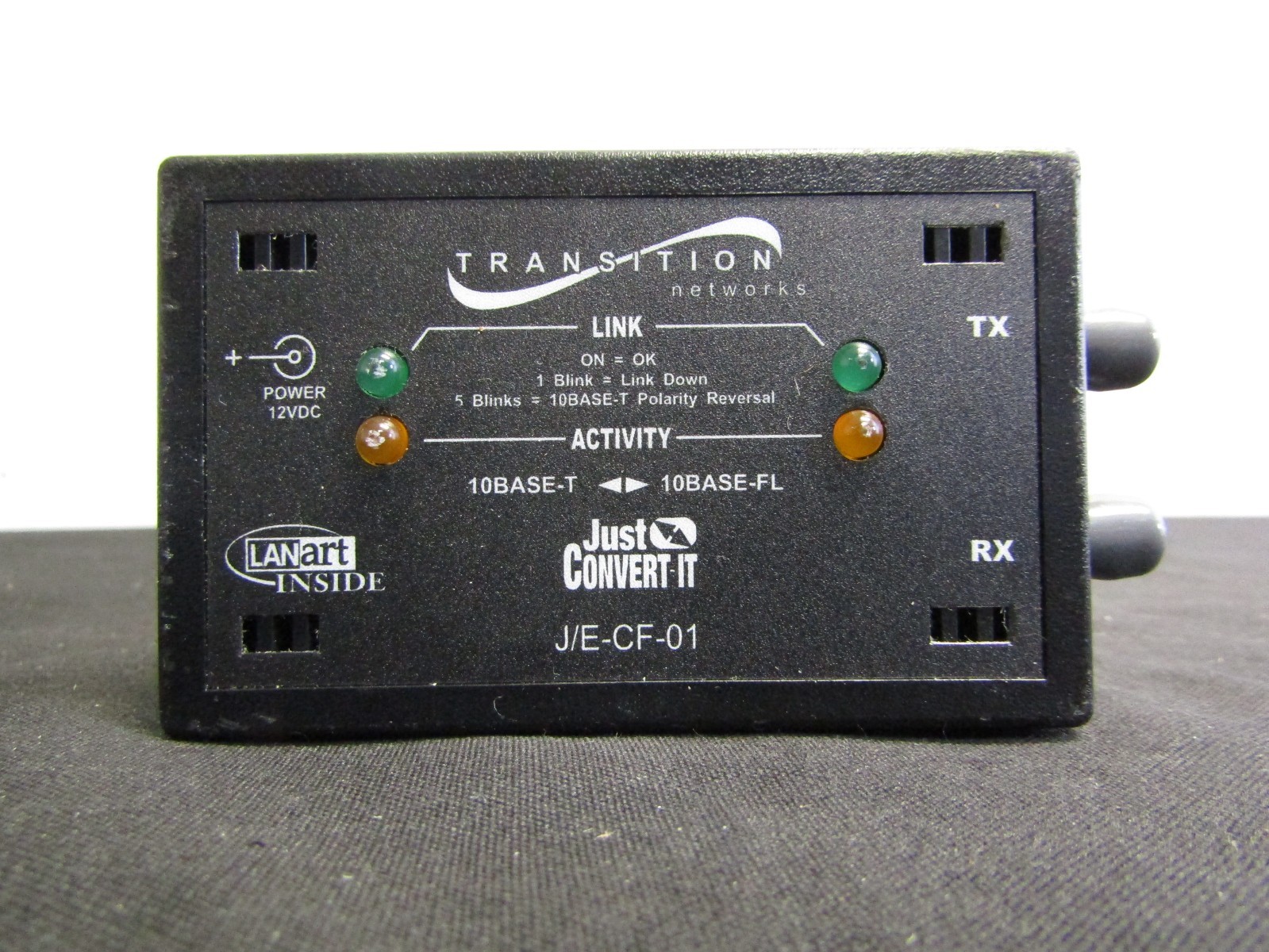 Transition Networks Just Convert-IT J/E-CF-01 Copper to Fiber Stand-Alone Media