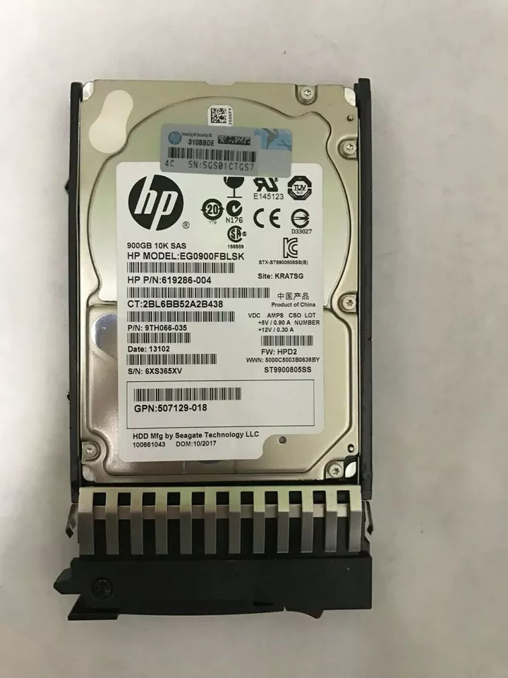 New HP C8S59A 730703-001 MSA 900GB Ent 6G 10K RPM SAS 2.5 in DP HDD Hard Drive