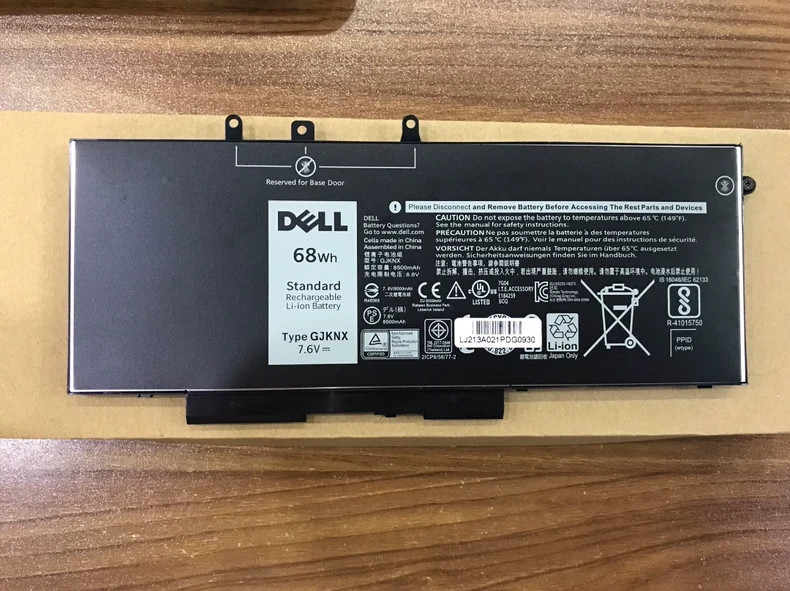 GJKNX Battery Genuine Dell Latitude 5480 5580 5280 5490 5491 5580 5590 68Wh