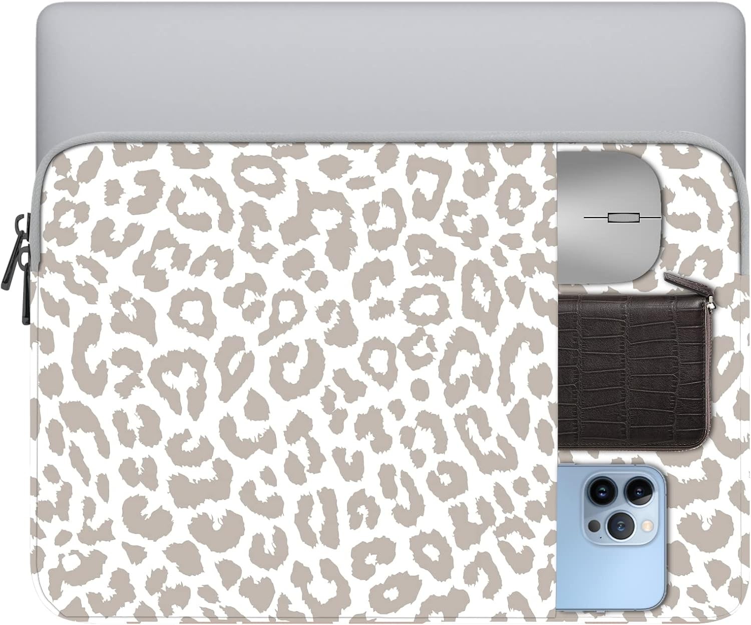 Water Resistant 13-14 Inch Laptop Sleeve Bag with Pocket for MacBook Air/Pro