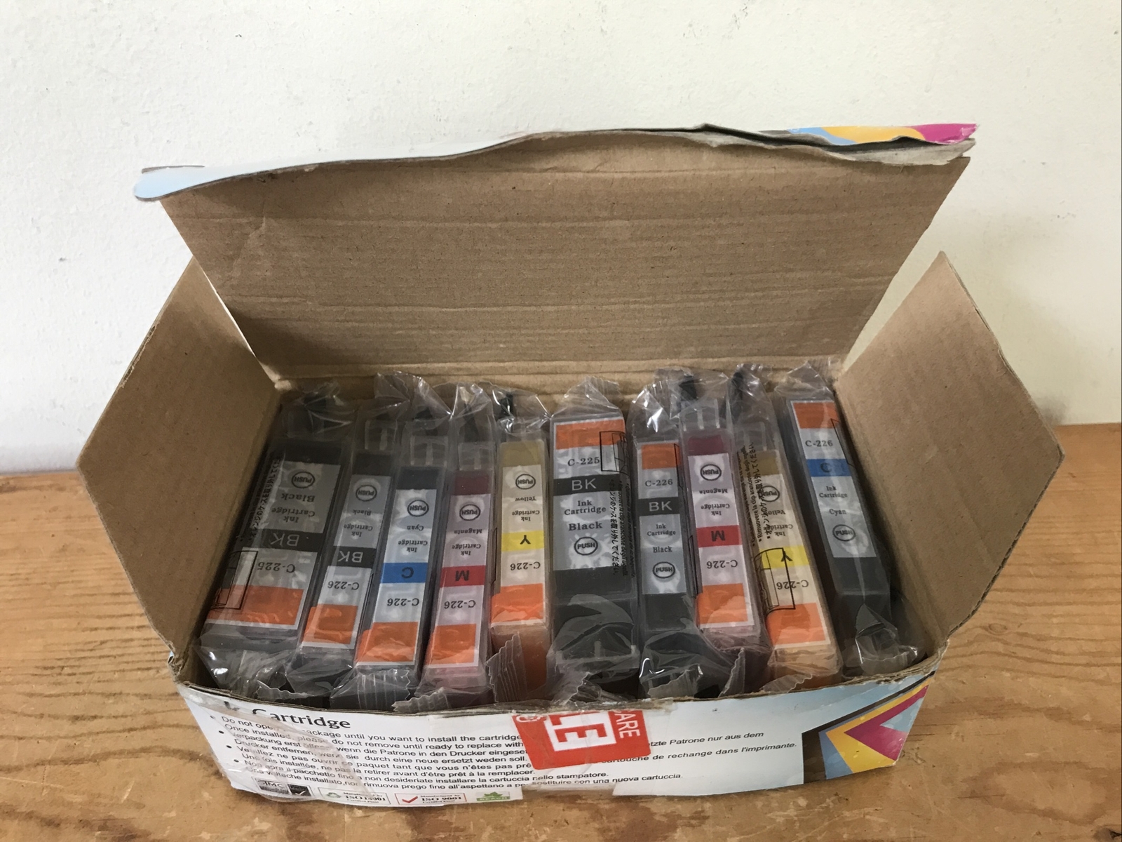 10 Pack C-225 C-226 Canon Stylus Pixma Printer Ink Cartridges Inkjet CMYK