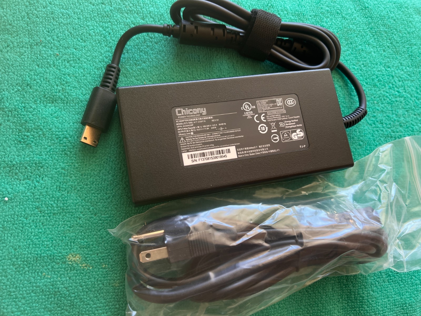 240W Chicony USB AC Adapter/Charger for MSI Stealth A16 AI+A3XWJG A3XWHG A3XVGG