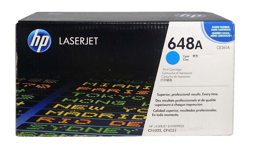 HP 648A Cyan Toner Cartridge CE261A