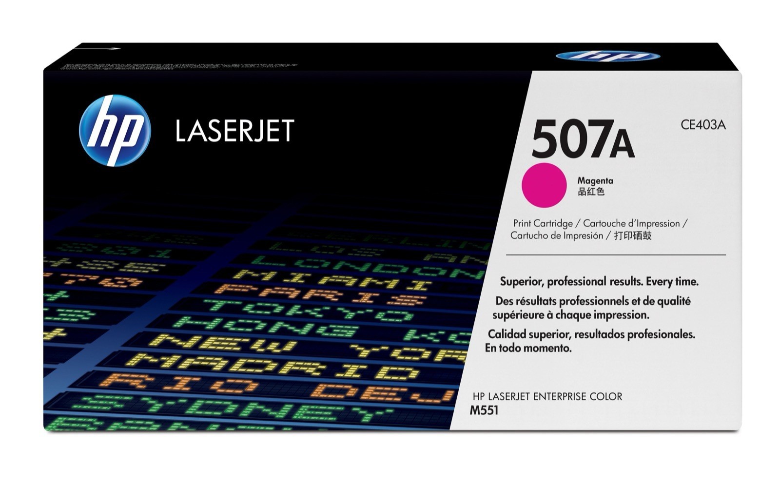 HP 507A Magenta Toner CE403A Genuine OEM Open Box Unused