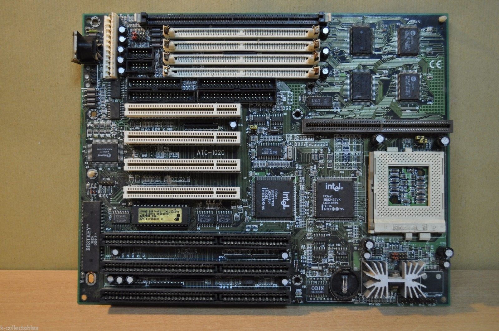 A-Trend ATC-1020 430VX Socket 7 Mainboard 486 AT EDO Ram 4 PCI 3 ISA Slots 