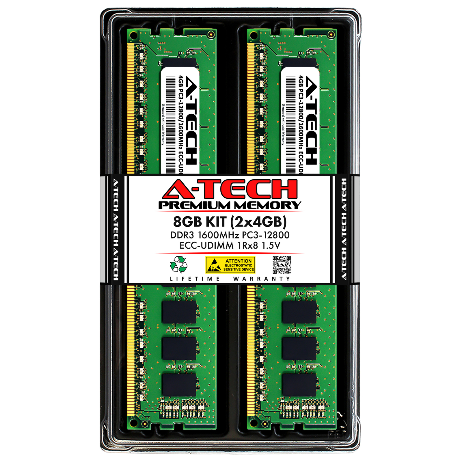 8GB 2x 4GB PC3-12800E ECC UDIMM ASUS RS100-E8-PI2 RS300-E7/RS4 Memory RAM