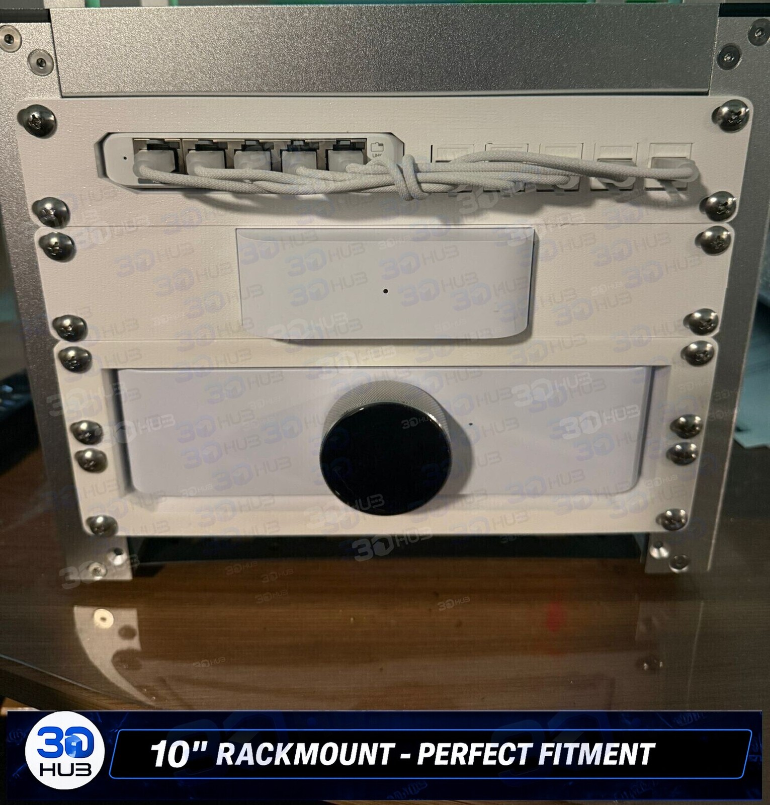 UniFi PowerAmp 2U Rackmount Bracket 10-Inch Rack Mount Holder Network Audio