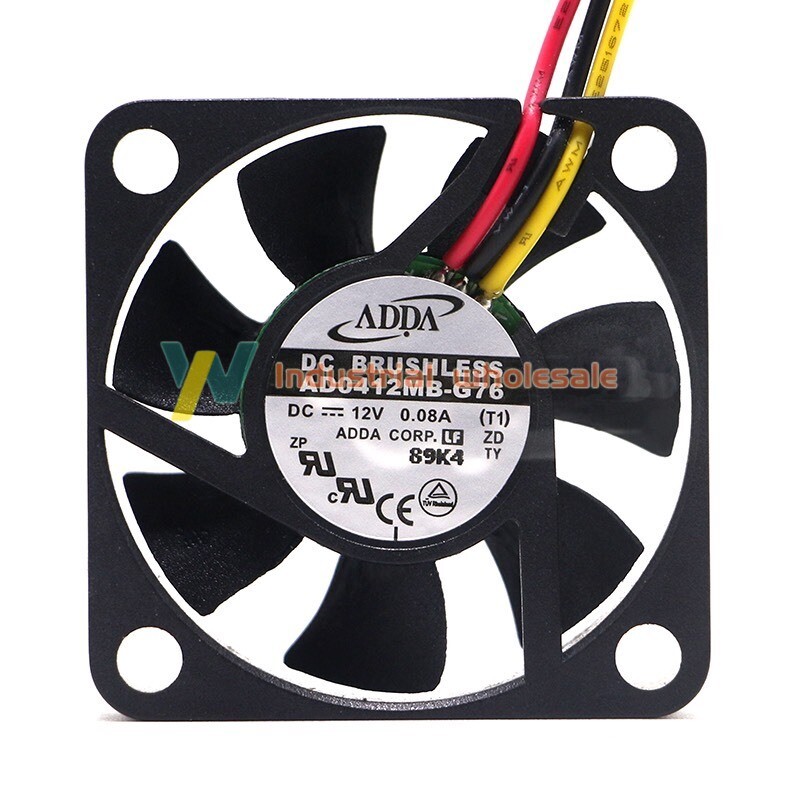 1pc brand new ADDA 4010 AD0412MB-G76 DC12V 0.08A 3-wire axial flow cooling fan