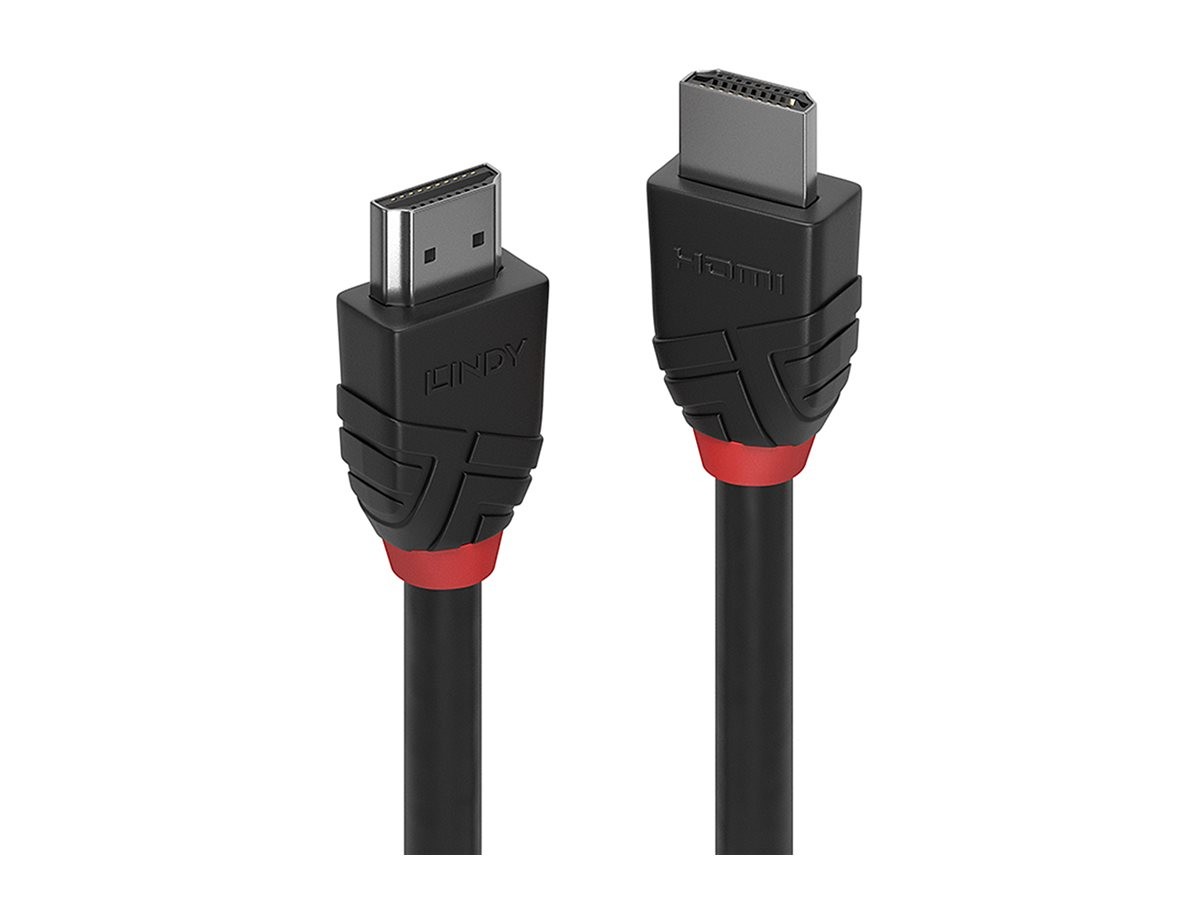 Lindy High Speed HDMI Cable Black Line Digital/Display/Video Cable 1m 36471