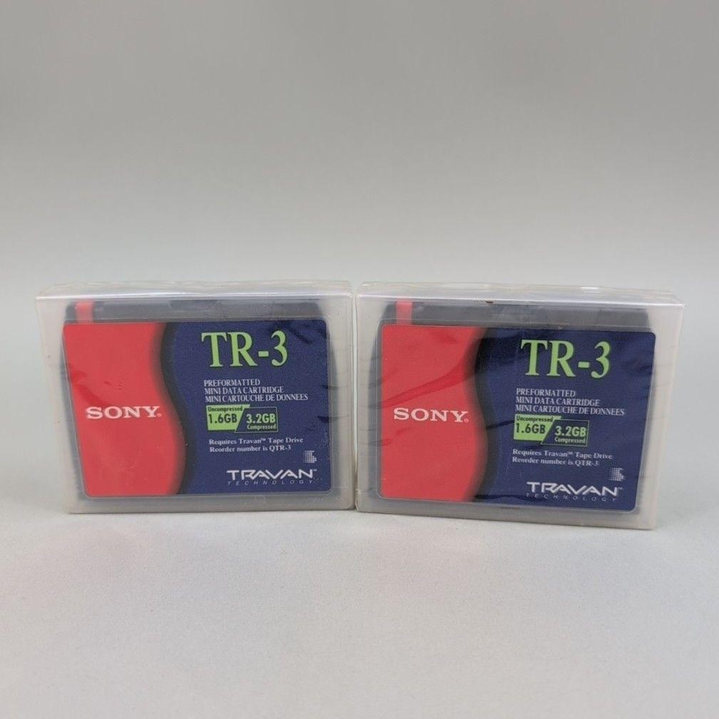 Sony TR-3 Travan Mini Data Cartridge QTR-3 1.6GB 3.2GB 2-Pack Sealed Recordable
