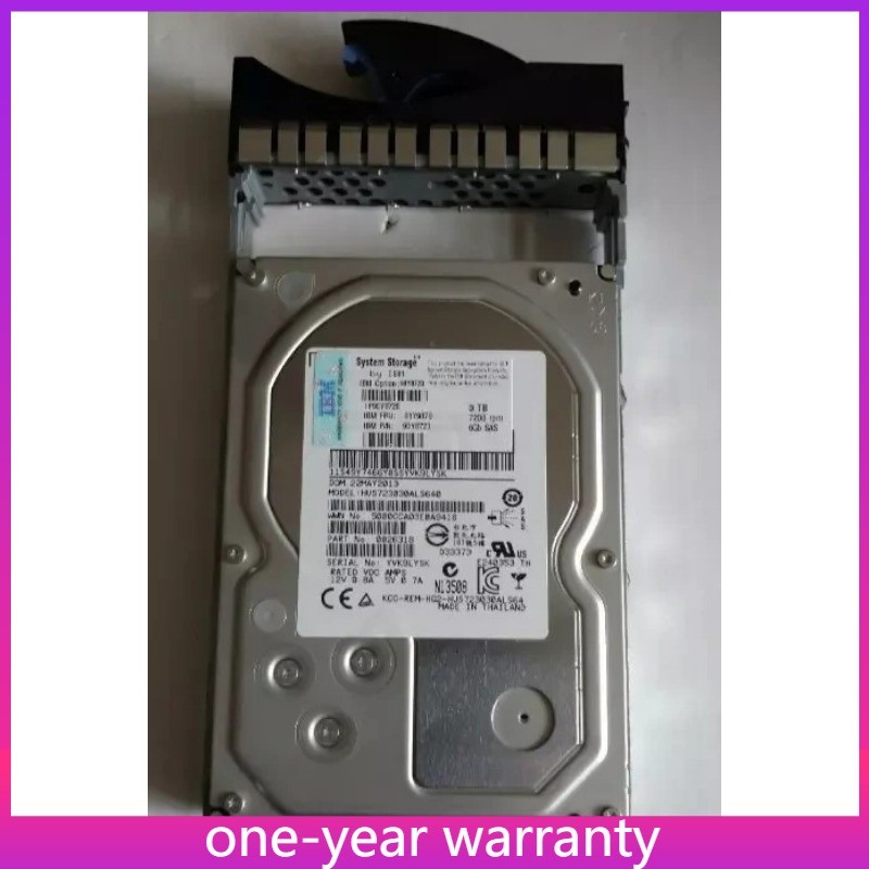 81Y9879 90Y8723 90Y8720 IBM 3TB Disque Dur HDD 7200 Rpm 6gb SAS Nl 3.5 " Used