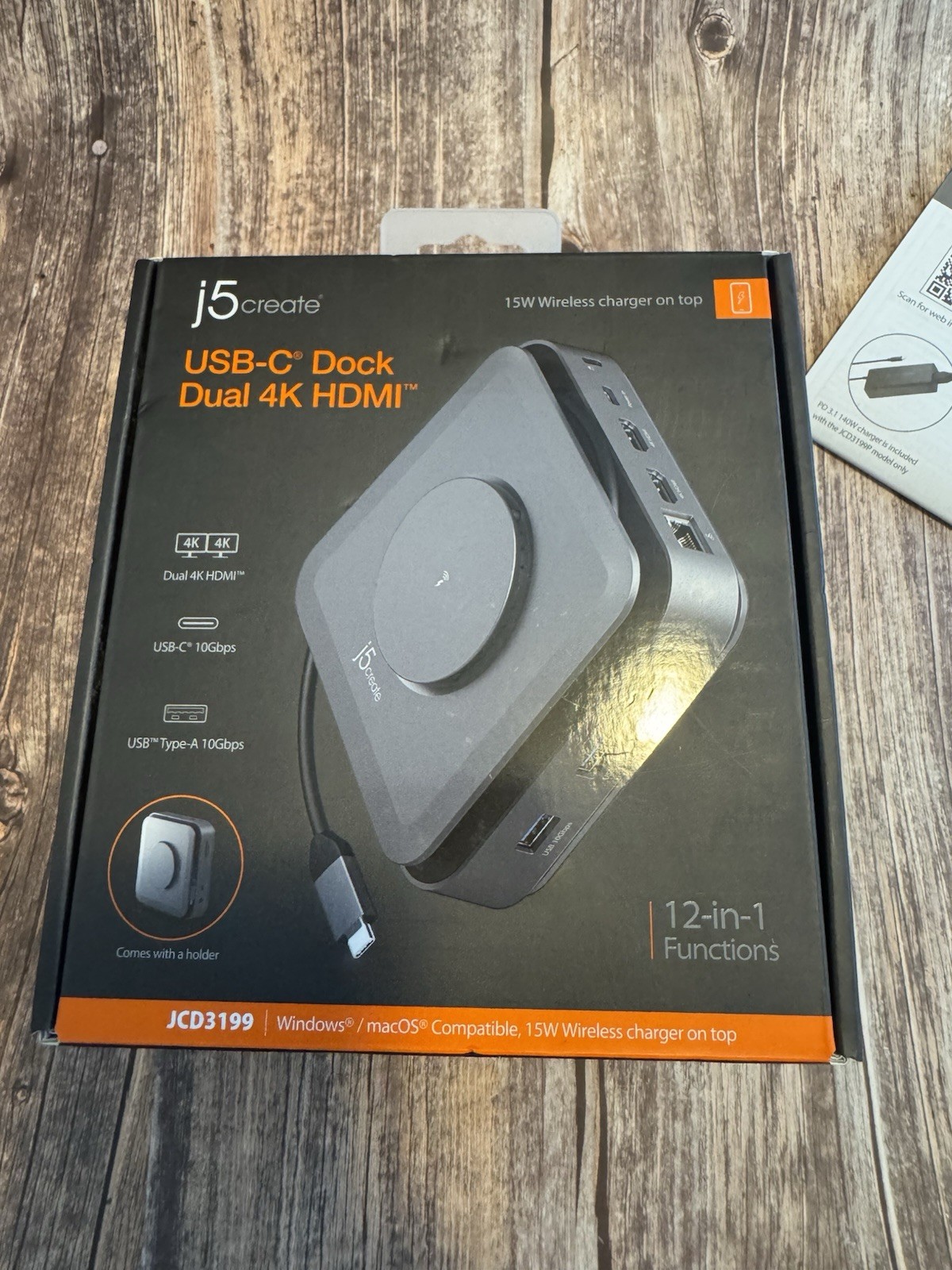 J5 Create USB-C Dual 4K HDMI 12 in 1 Dock Item #PHK7898