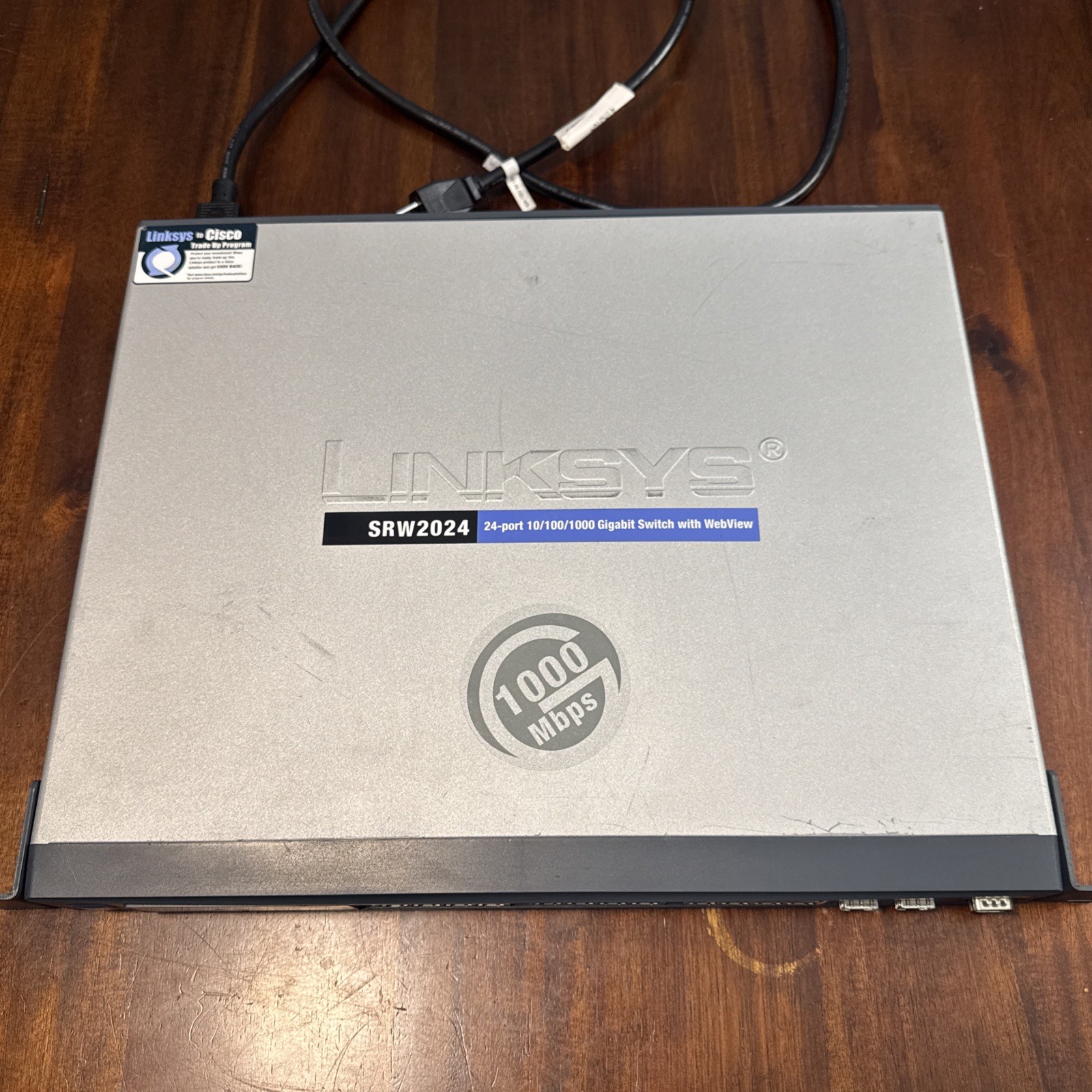 Linksys SRW2024 V1.2  24-Port 10/100/1000 Gigabit Switch with Webview &  Bracket